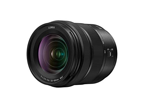 Panasonic S-R2060E LUMIX S Ultra-Weitwinkelzoom Objektiv (20-60 mm, L-Mount Bajonett, F3.5-5.6, Filtergröße 67 mm) schwarz von Panasonic