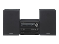 Panasonic SC-PM254EG-K, Heim-Audio-Mikrosystem, Schwarz, 1-Weg, DAB+, AC, 0,2 W von Panasonic