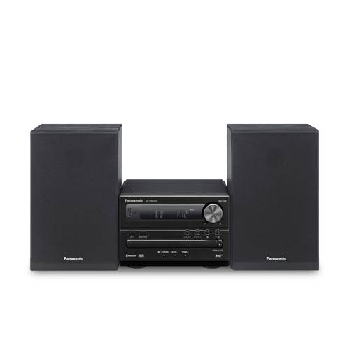 Panasonic SC-PM254EG-K Stereoanlage Bluetooth®, CD, DAB+, UKW, USB, 2 x 10W Schwarz von Panasonic