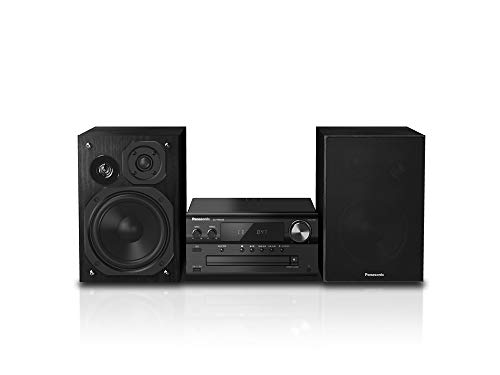 Panasonic SC-PMX94EG-K Micro HiFi System (120 W RMS, Digital DAB+, CD, UKW , Bluetooth, USB, AUX) schwarz, Einheitsgröße von Panasonic