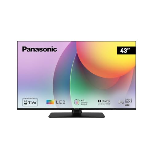 Panasonic TB-43W60AEZ, W60 Serie 43 Zoll 4K Ultra HD LED Smart TV, 2024, TiVo, 4K-Farbengine, Dolby Vision & Atmos, Game Mode Plus, für EIN außergewöhnliches visuelles Erlebnis von Panasonic