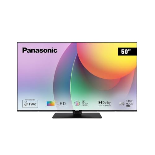 Panasonic TB-50W60AEZ, W60 Serie 50 Zoll 4K Ultra HD LED Smart TV, 2024, TiVo, 4K-Farbengine, Dolby Vision & Atmos, Game Mode Plus, für EIN außergewöhnliches visuelles Erlebnis Panasonic TB-50W60AEZ, W60 Serie 50 Zoll 4K Ultra HD LED Smart TV, 2024, TiVo, 4K-Farbengine, Dolby Vision & Atmos, Game Mode Plus, für EIN außergewöhnliches visuelles Erlebnis von Panasonic