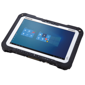 Panasonic TOUGHBOOK G2, 25,7cm (10,1), GPS, Digitizer, USB, USB-C, BT, Ethernet, WLAN, 4G, SSD, Win. 10 Pro, erw. Akku Tablet PC, 25,7cm (10,1), kapazitiv, Multi Touch, 1920x1200 Pixel, GPS, Kamera (8MP), Webcam (2MP), Digitizer, Helligkeit 1000cd, Anschluß: USB, USB-C, Bluetooth, Ethernet, WLAN (Wi-Fi 6), 4G (LTE), Prozessor (Intel Core i5, 1,7GHz), RAM: 16GB, SSD: 512GB, Win, 10 Professional, inkl.: Netzteil, Netzkabel, Akku, erweitert, IP65, MIL-STD 810H (FZ-G2AZ01GME) von Panasonic