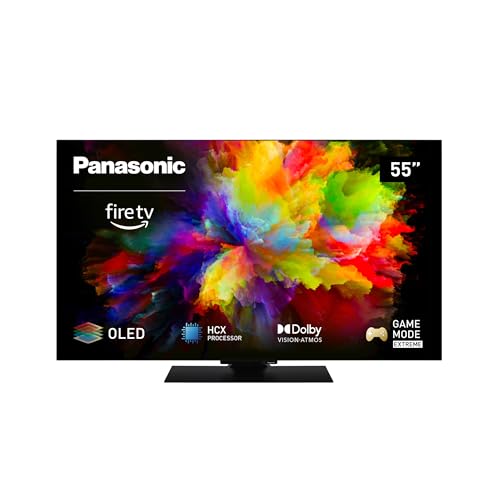 Panasonic TV-55Z80AEZ, Z80 Serie 55 Zoll 4K Ultra HD OLED Smart TV, 2024, Fire TV, Dolby Vision & Atmos, Game Mode Extreme, Alexa Sprachsteuerung, Airplay, Schwarz von Panasonic
