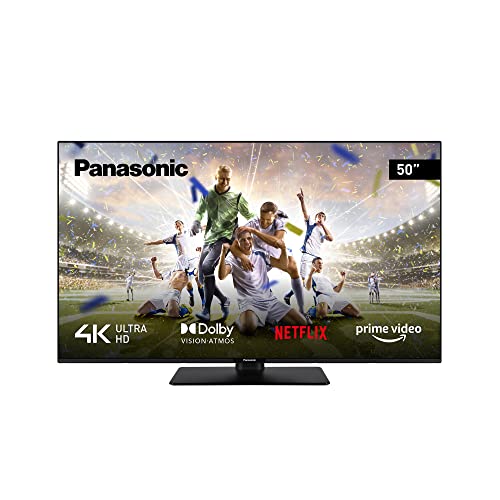Panasonic TX-50MX600E, 50 Zoll 4K Ultra HD LED Smart TV, High Dynamic Range (HDR), Linux TV, Dolby Atmos & Dolby Vision, Google Assistant & Amazon Alexa Unterstützung, Bluetooth, Schwarz von Panasonic