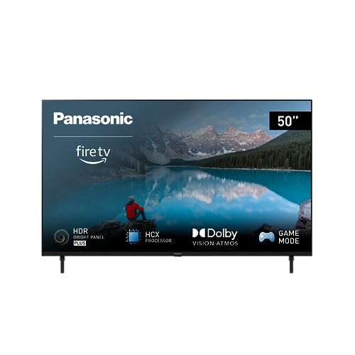 Panasonic TX-50MX800E, Smart TV LED 4K Ultra HD 50 Zoll, High Dynamic Range (HDR), Dolby Atmos & Dolby Vision, Fire TV, Prime Video, Alexa, Netflix, Spielmodus, Schwarz von Panasonic
