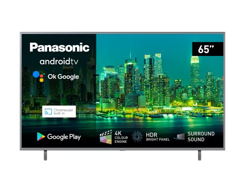 Panasonic TX-65LXW724 164 cm LED Fernseher (65 Zoll, HDR Bright Panel, 4K Ultra HD, Triple Tuner, HDMI, USB, Smart TV), Silber von Panasonic