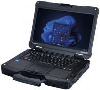 Panasonic Toughbook 40, 35,5cm (14), QWERTZ, USB-C, 5.1, 4G, SSD, Full HD Notebook, Fully Rugged, Touchscreen, kapazitiv, 35,5cm (14), Auflösung: 1920x1080 Pixel, Intel Core i5, RAM: 16GB, SSD: 512GB, Anschluß: USB (Typ A), USB-C, Bluetooth (Klasse 5.1), Ethernet, WLAN (Wi-Fi 6), Audio, HDMI, 4G (LTE), Tastenfeld (QWERTZ), micro SD-Slot, Lautsprecher, Webcam, Pass Through, Helligkeit: 1200cd, Win 11 Professional, inkl.: Stromversorgung: (Netzteil), Akku, 6500mah (FZ-40BZ019B4) von Panasonic
