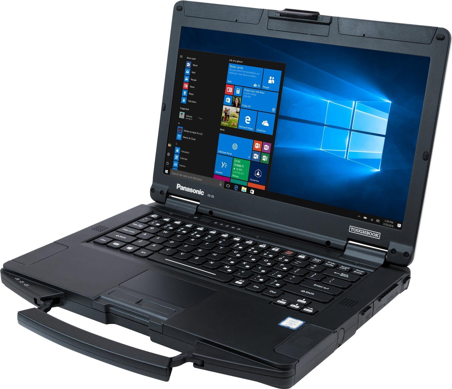 Panasonic Toughbook 55 MK2 i5-1145G7 Notebook 35,6 cm (14 ) WXGA Intel® Core i5 8 GB DDR4-SDRAM 256 GB SSD Wi-Fi 6 (802.11ax) Windows 10 Pro Schwarz - Silber (FZ-55DZ0B3M4) von Panasonic