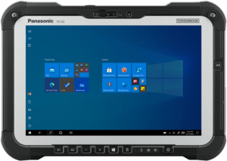 Panasonic Toughbook G2 Standard - Robust - Tablet - Intel Core i5 10310U / 1,7 GHz - vPro - Win 11 Pro - UHD Graphics - 16GB RAM - 512GB SSD NVMe - 25,7 cm (10.1) IPSa Touchscreen 1920 x 1200 - Wi-Fi 6 - 4G LTE (FZ-G2AZ00BM4) von Panasonic