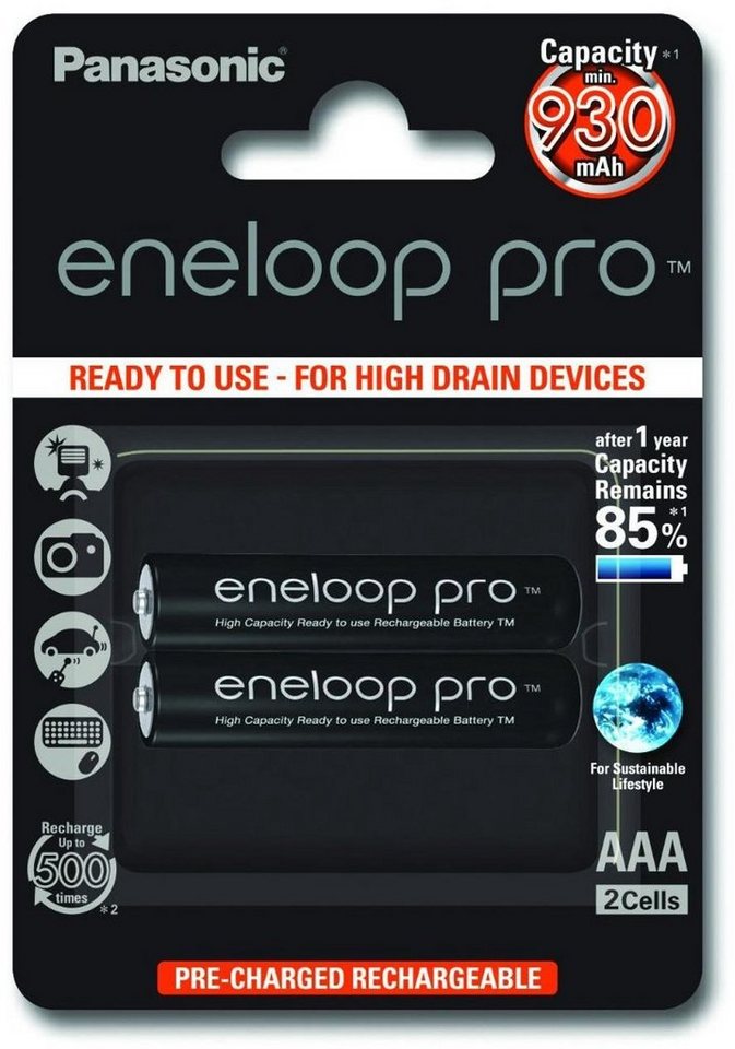 Panasonic eneloop Pro Micro AAA 930mAh 2er Batterie Panasonic eneloop Pro Micro AAA 930mAh 2er Batterie von Panasonic