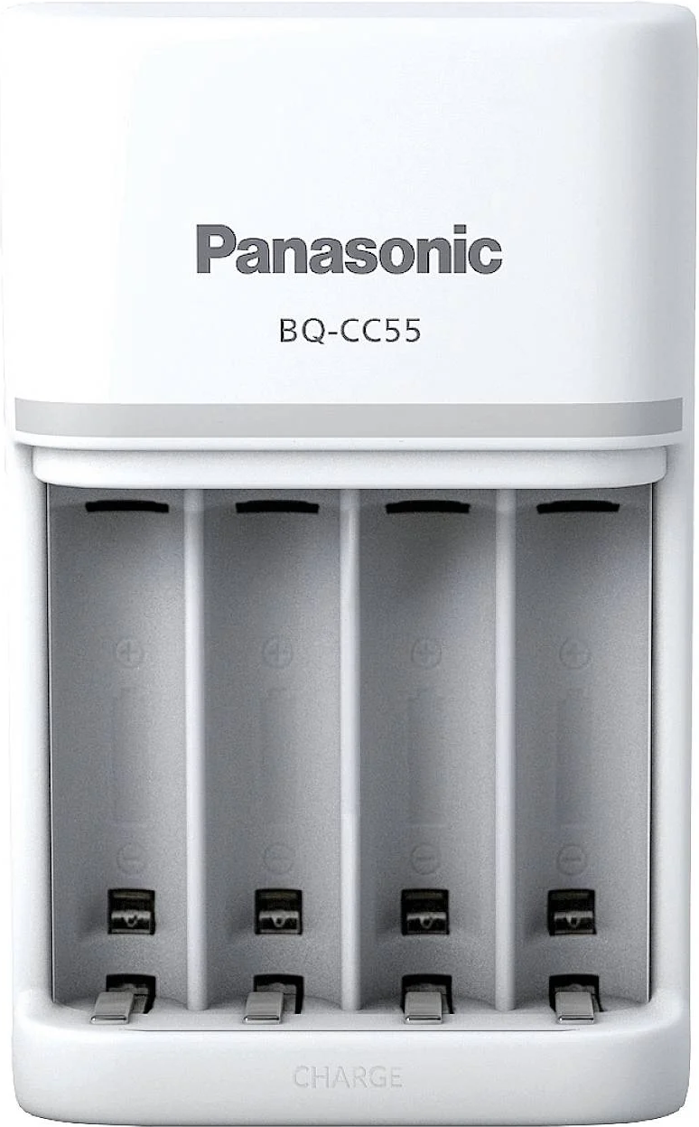 Panasonic eneloop Smart & Quick BQ-CC55 - 1,5 - 3 Std. Batterieladegerät - (für 4xAA/AAA) (BQ-CC55E) von Panasonic