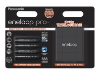 Panasonic eneloop pro BK-4HCDEC4BE - Batterie 4 x AAA - NiMH - (wiederaufladbar) - 930 mAh von Panasonic