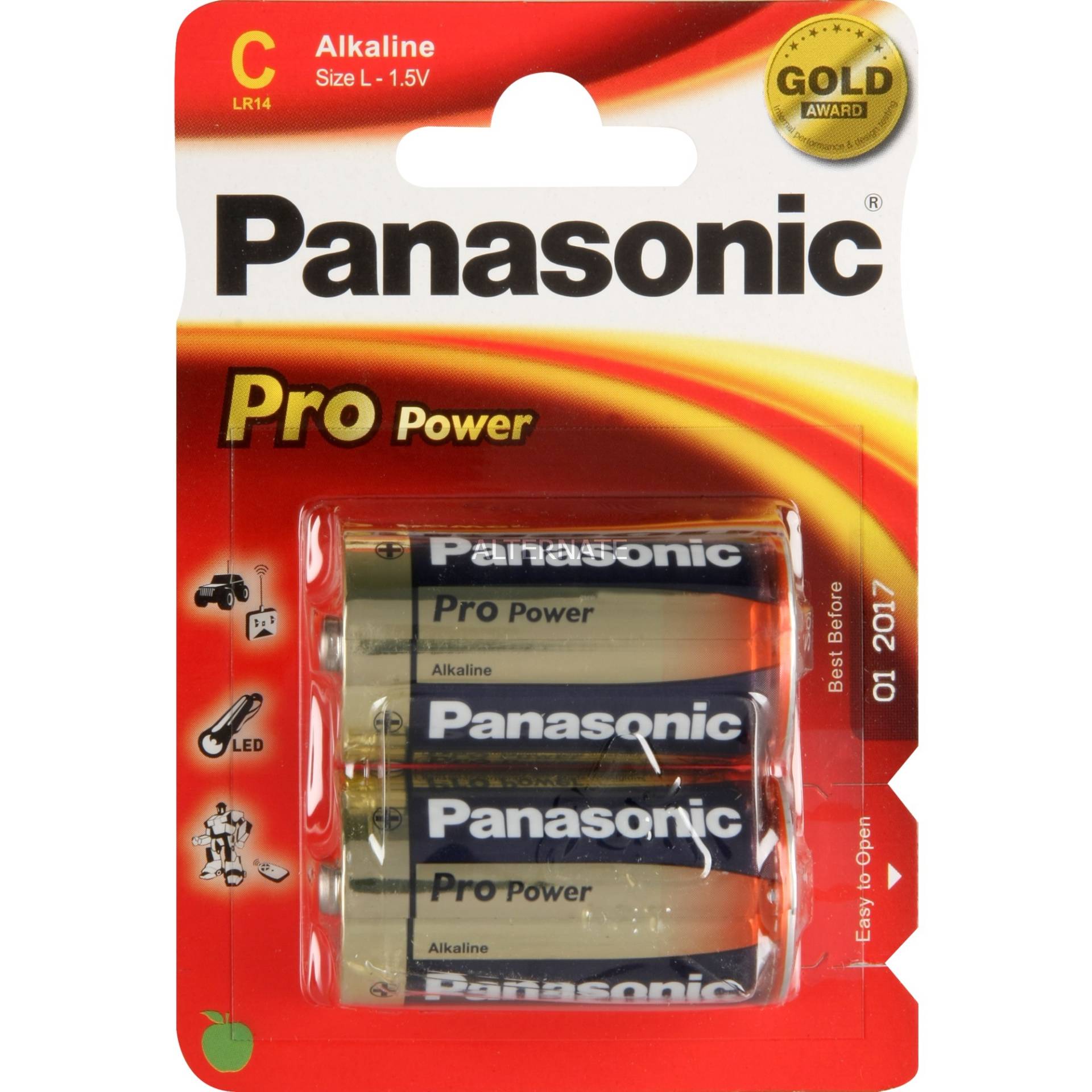 Pro Power Gold C LR14PPG/2BP, Batterie von Panasonic