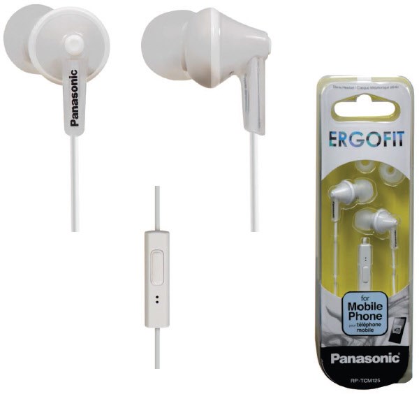 RP-TCM125E-W In-Ear-Kopfhörer mit Kabel weiß von Panasonic