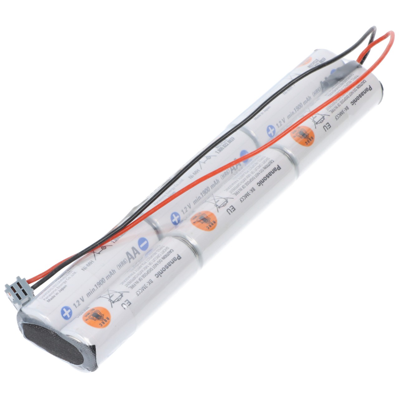 Sender Akkupack Panasonic eneloop Standard (ehem. Sanyo eneloop Standard) AA 6er 7,2/2000 MPX Stecker von Panasonic