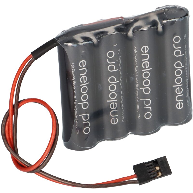 eneloop Akkupack 4,8V / 2500mAh - F1x4 passend für Graupner Zelle AA, HR-3UWX-4BP von Panasonic