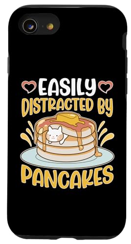 Pancake Maker: Leicht von Pfannkuchen abgelenkt Hülle für iPhone SE (2020) / 7 / 8 von Pancake Maker And Breakfast Designs For Kids
