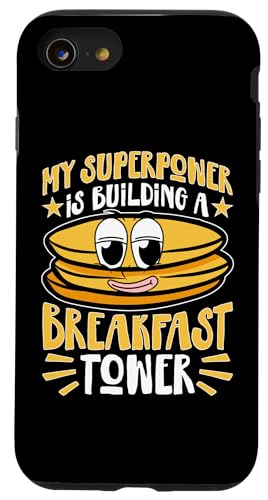 Pancake Maker: Meine Superkraft baut einen Frühstücksturm Hülle für iPhone SE (2020) / 7 / 8 von Pancake Maker And Breakfast Designs For Kids