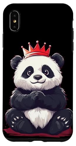 Calm and Crowned - Panda Edition Hülle für iPhone XS Max von Panda King