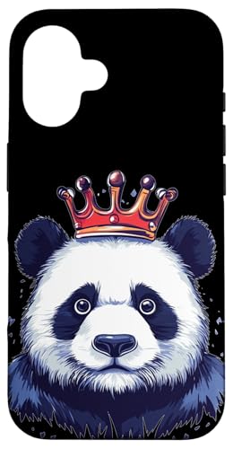 Der König der Kuscheltiere trägt eine Krone Hülle für iPhone 16 Der König der Kuscheltiere trägt eine Krone Hülle für iPhone 16 von Panda King