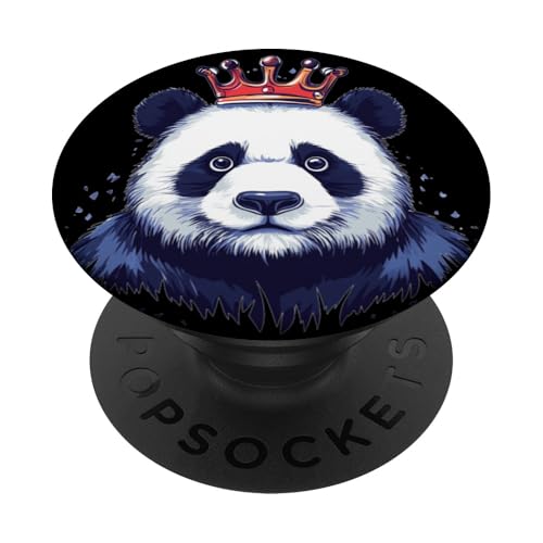 Der König der Kuscheltiere trägt eine Krone PopSockets Klebender PopGrip Der König der Kuscheltiere trägt eine Krone PopSockets Klebender PopGrip von Panda King