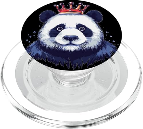 Der König der Kuscheltiere trägt eine Krone PopSockets PopGrip für MagSafe Der König der Kuscheltiere trägt eine Krone PopSockets PopGrip für MagSafe von Panda King