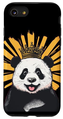 Gekrönt und kuschelig in jeder Hinsicht für Panda-Liebhaber Hülle für iPhone SE (2020) / 7 / 8 von Panda King