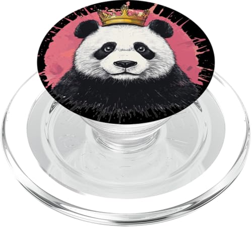 Gekröntes Panda Kostüm für lustige Jungen und Mädchen PopSockets PopGrip für MagSafe Gekröntes Panda Kostüm für lustige Jungen und Mädchen PopSockets PopGrip für MagSafe von Panda King