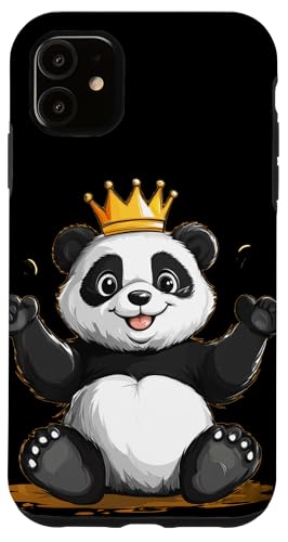 Happy Panda mit hübscher Krone Kostüm Hülle für iPhone 11 Happy Panda mit hübscher Krone Kostüm Hülle für iPhone 11 von Panda King