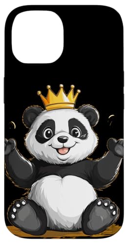 Happy Panda mit hübscher Krone Kostüm Hülle für iPhone 14 Happy Panda mit hübscher Krone Kostüm Hülle für iPhone 14 von Panda King