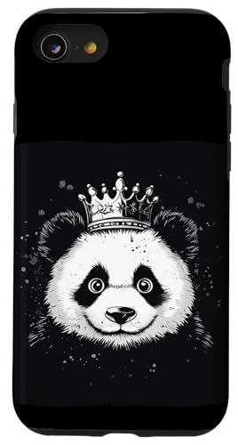 Lustiger Panda mit Krone für Pandas und Königreichsliebhaber Hülle für iPhone SE (2020) / 7 / 8 von Panda King