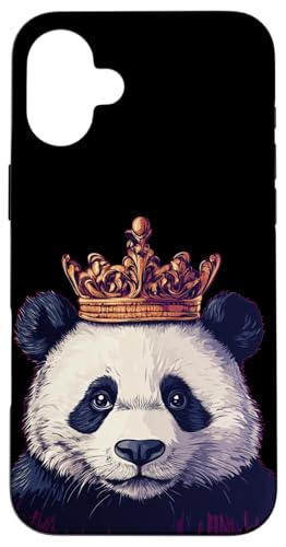 Lustiges Panda-Gesicht mit Krone für Jungen und Mädchen Hülle für iPhone 16 Plus Lustiges Panda-Gesicht mit Krone für Jungen und Mädchen Hülle für iPhone 16 Plus von Panda King