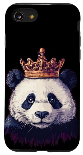 Lustiges Panda-Gesicht mit Krone für Jungen und Mädchen Hülle für iPhone SE (2020) / 7 / 8 von Panda King