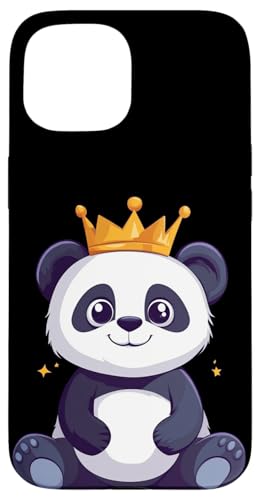 Nettes Panda-Kostüm für Kinder mit lustiger Krone Hülle für iPhone 15 Nettes Panda-Kostüm für Kinder mit lustiger Krone Hülle für iPhone 15 von Panda King