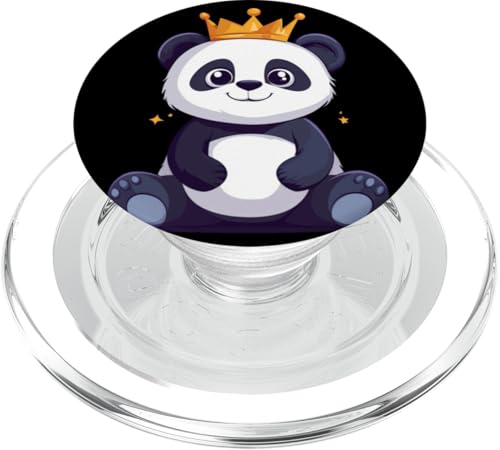 Nettes Panda-Kostüm für Kinder mit lustiger Krone PopSockets PopGrip für MagSafe Nettes Panda-Kostüm für Kinder mit lustiger Krone PopSockets PopGrip für MagSafe von Panda King