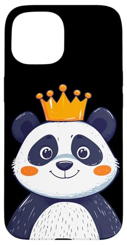 Niedlicher Panda mit Krone für Panda-Liebhaber Hülle für iPhone 15 Niedlicher Panda mit Krone für Panda-Liebhaber Hülle für iPhone 15 von Panda King
