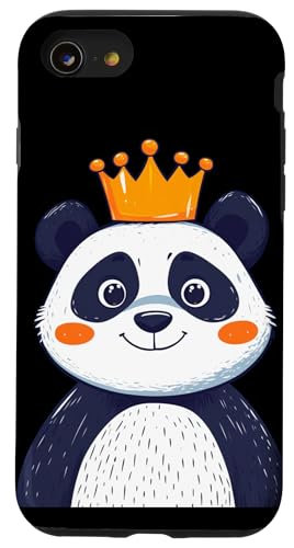Niedlicher Panda mit Krone für Panda-Liebhaber Hülle für iPhone SE (2020) / 7 / 8 von Panda King
