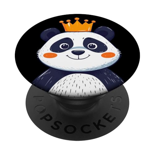 Niedlicher Panda mit Krone für Panda-Liebhaber PopSockets Klebender PopGrip Niedlicher Panda mit Krone für Panda-Liebhaber PopSockets Klebender PopGrip von Panda King