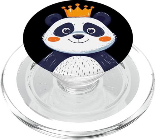 Niedlicher Panda mit Krone für Panda-Liebhaber PopSockets PopGrip für MagSafe Niedlicher Panda mit Krone für Panda-Liebhaber PopSockets PopGrip für MagSafe von Panda King