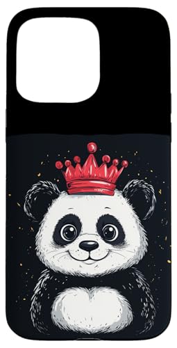 Rote Krone und lustiges Panda-Kostüm für einen coolen Look Hülle für iPhone 15 Pro Max Rote Krone und lustiges Panda-Kostüm für einen coolen Look Hülle für iPhone 15 Pro Max von Panda King