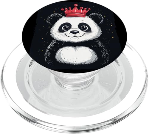 Rote Krone und lustiges Panda-Kostüm für einen coolen Look PopSockets PopGrip für MagSafe Rote Krone und lustiges Panda-Kostüm für einen coolen Look PopSockets PopGrip für MagSafe von Panda King