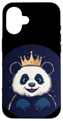 Schöner Panda im Königreich für einen lustigen Look und Pandas-Liebhaber Hülle für iPhone 16 Schöner Panda im Königreich für einen lustigen Look und Pandas-Liebhaber Hülle für iPhone 16 von Panda King