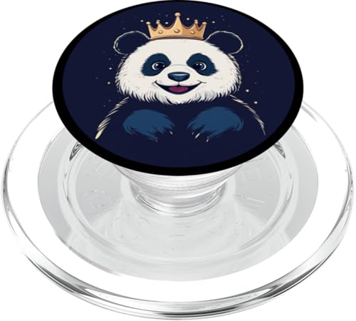 Schöner Panda im Königreich für einen lustigen Look und Pandas-Liebhaber PopSockets PopGrip für MagSafe Schöner Panda im Königreich für einen lustigen Look und Pandas-Liebhaber PopSockets PopGrip für MagSafe von Panda King