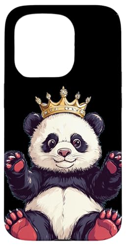 Schöner Panda mit Krone und Spaß Hülle für iPhone 15 Pro Schöner Panda mit Krone und Spaß Hülle für iPhone 15 Pro von Panda King