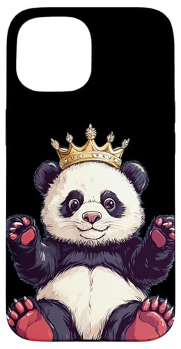 Schöner Panda mit Krone und Spaß Hülle für iPhone 15 Schöner Panda mit Krone und Spaß Hülle für iPhone 15 von Panda King