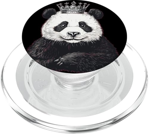 Schönes Panda-Outfit mit Krone für Erwachsene und Kinder PopSockets PopGrip für MagSafe Schönes Panda-Outfit mit Krone für Erwachsene und Kinder PopSockets PopGrip für MagSafe von Panda King