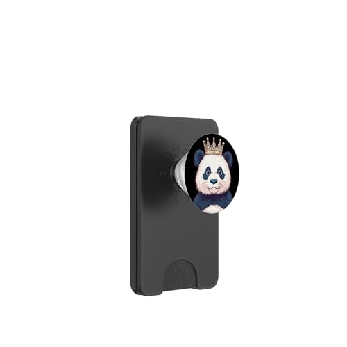 Toller Panda auf dem Thron der Niedlichkeit PopSockets PopWallet für MagSafe von Panda King