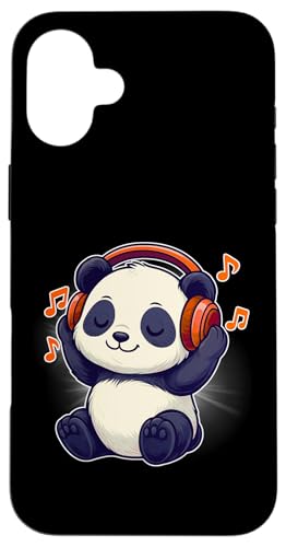 DJ Panda Kopfhörer Musikliebhaber Hülle für iPhone 16 Plus DJ Panda Kopfhörer Musikliebhaber Hülle für iPhone 16 Plus von Panda Lover Tees Apparel