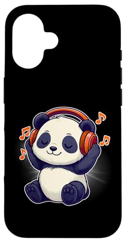 DJ Panda Kopfhörer Musikliebhaber Hülle für iPhone 16 DJ Panda Kopfhörer Musikliebhaber Hülle für iPhone 16 von Panda Lover Tees Apparel